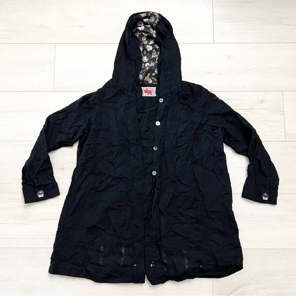 Olleborebla Button Up Blouse w/ Hood | Pig Theme Buttons